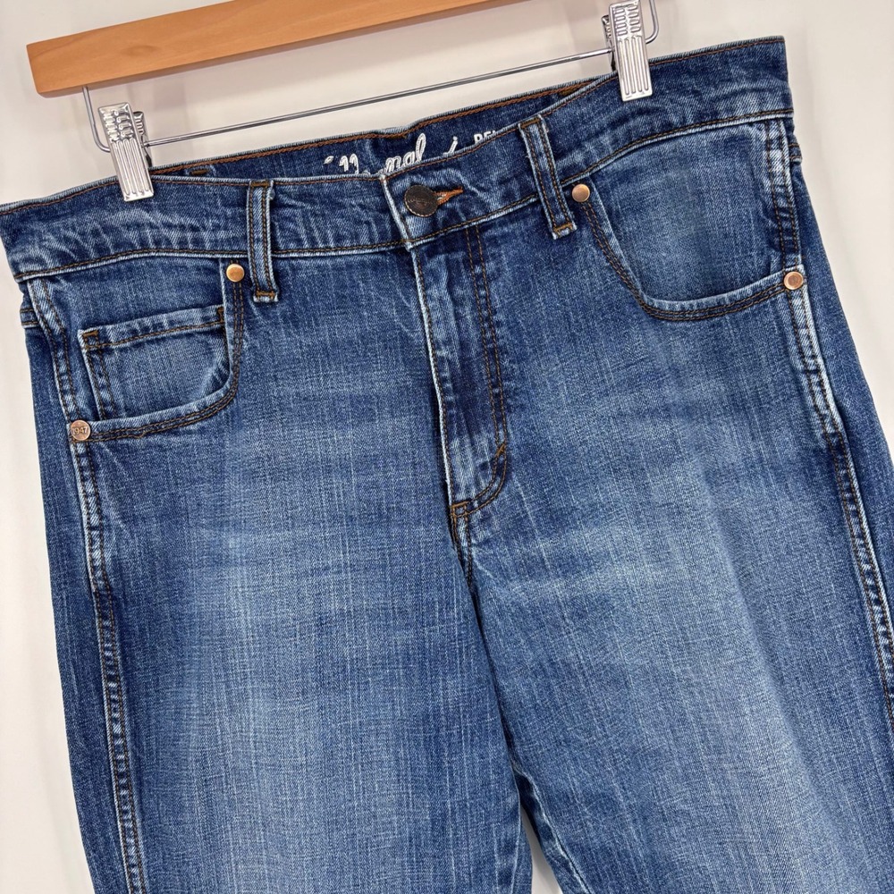 Wrangler Retro Relaxed Boot Cut Jeans Mens 34x34 (Tag 34x36) Blue Denim Workwear